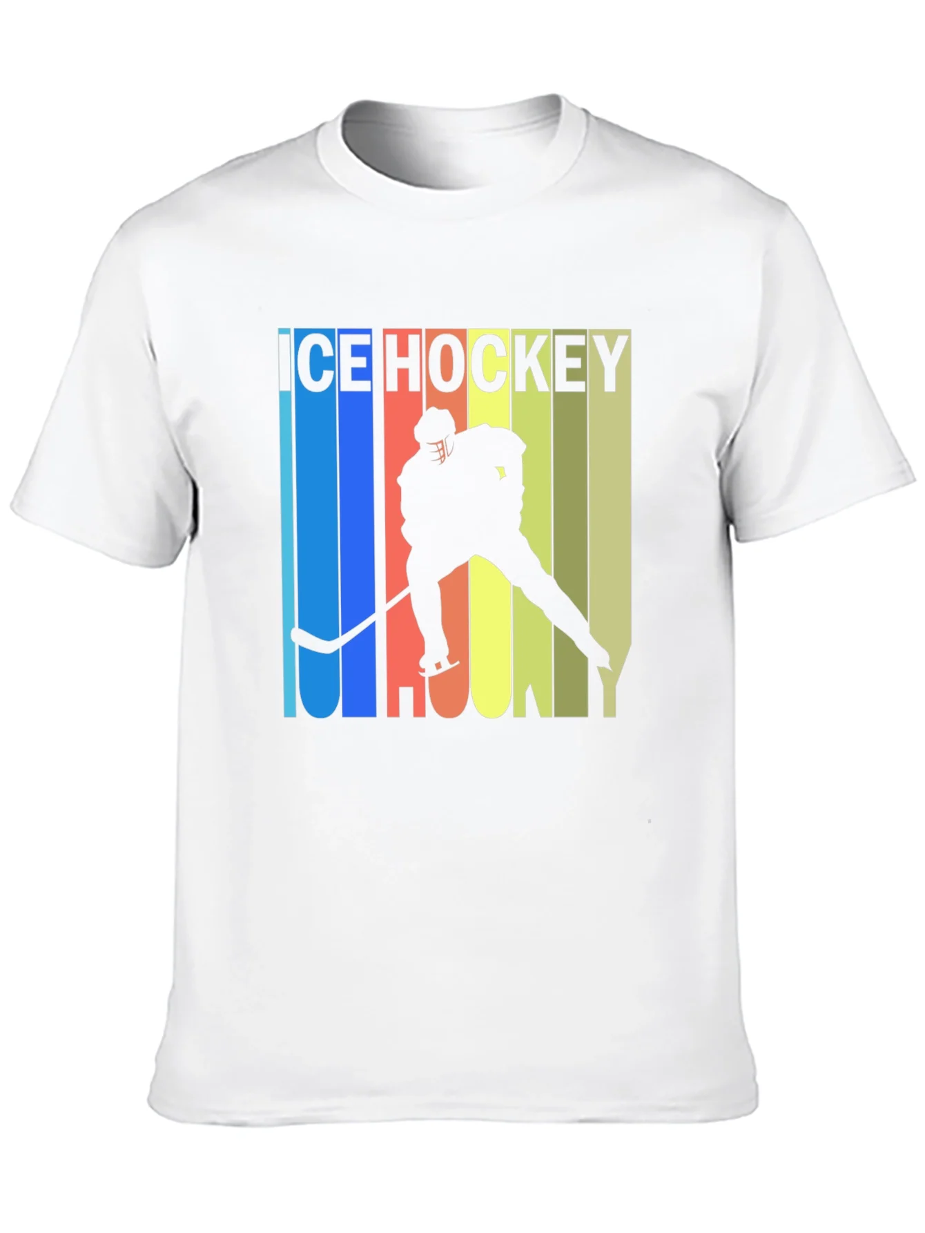 Ice Hockey Retro Style Graphic T-Shirt