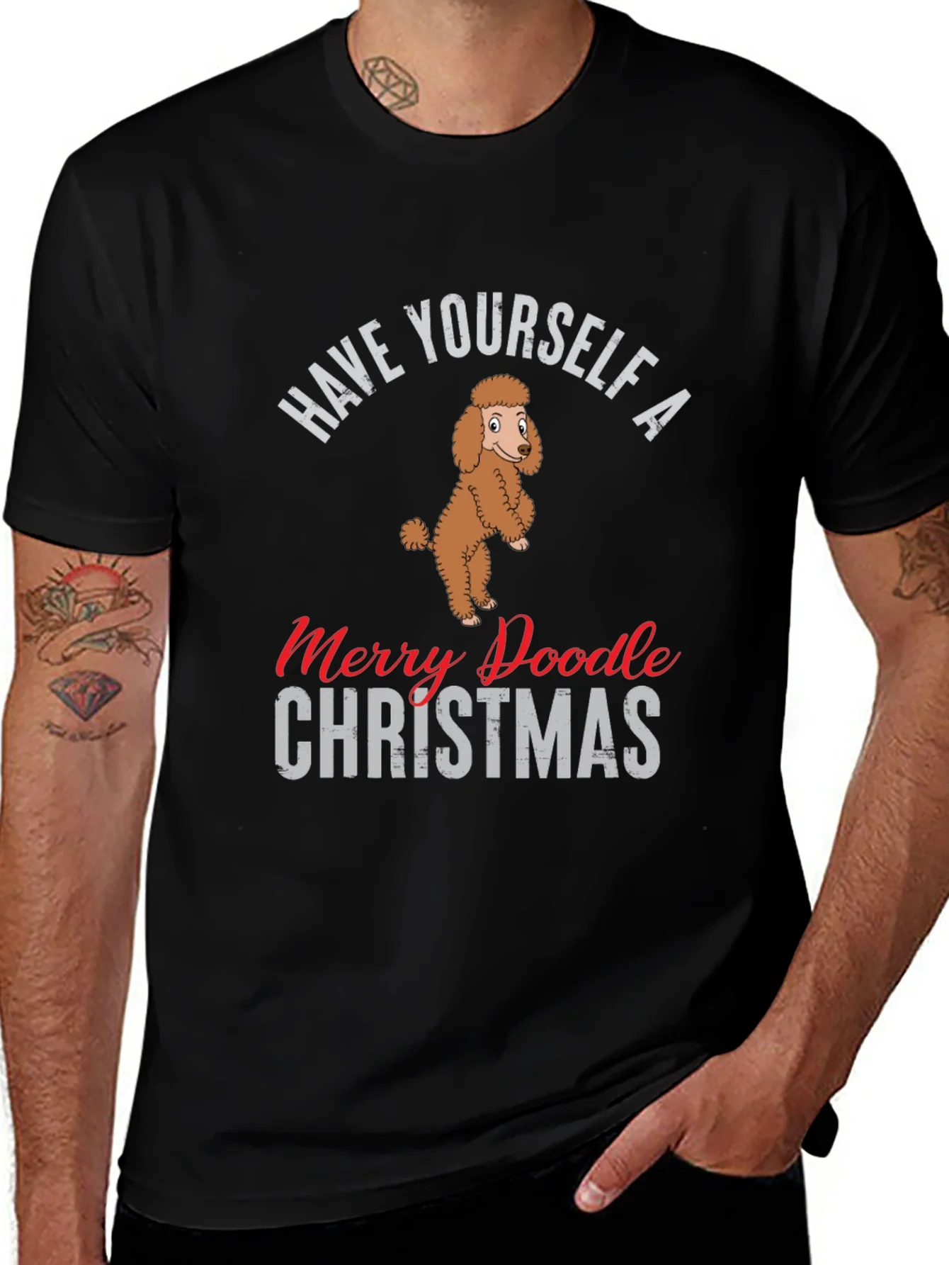 Merry Doodle Christmas T-Shirt