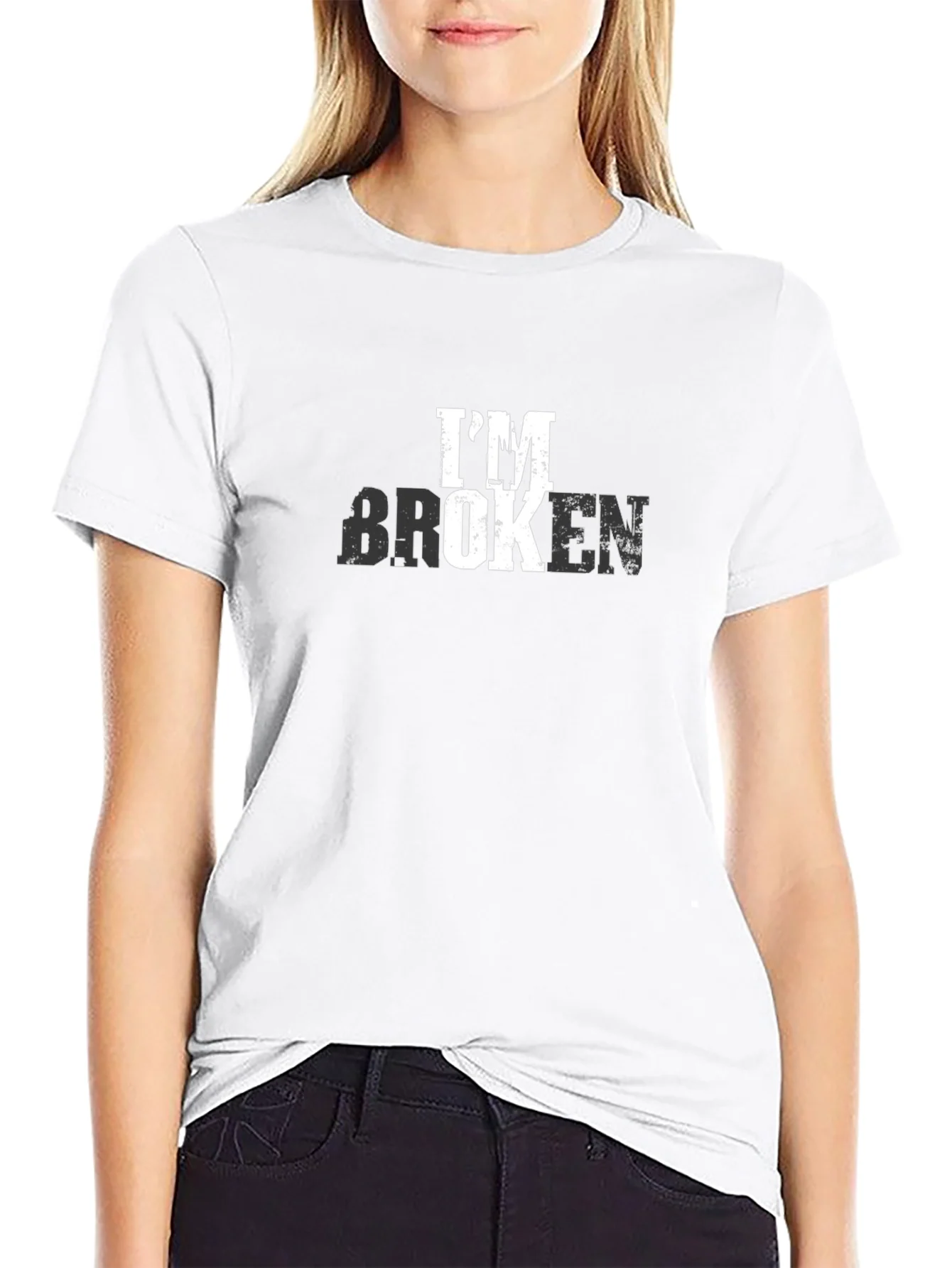 Im Broken Graphic T-Shirt - Distressed Print