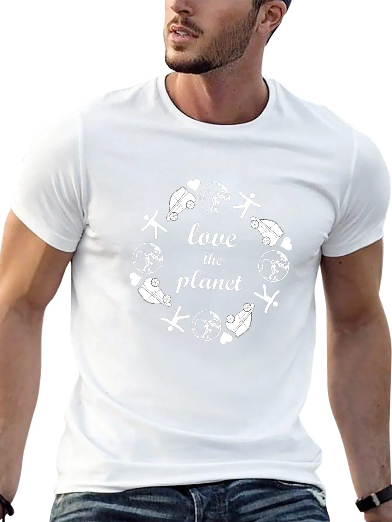 Love The Planet Graphic Tee - Eco Friendly Shirt