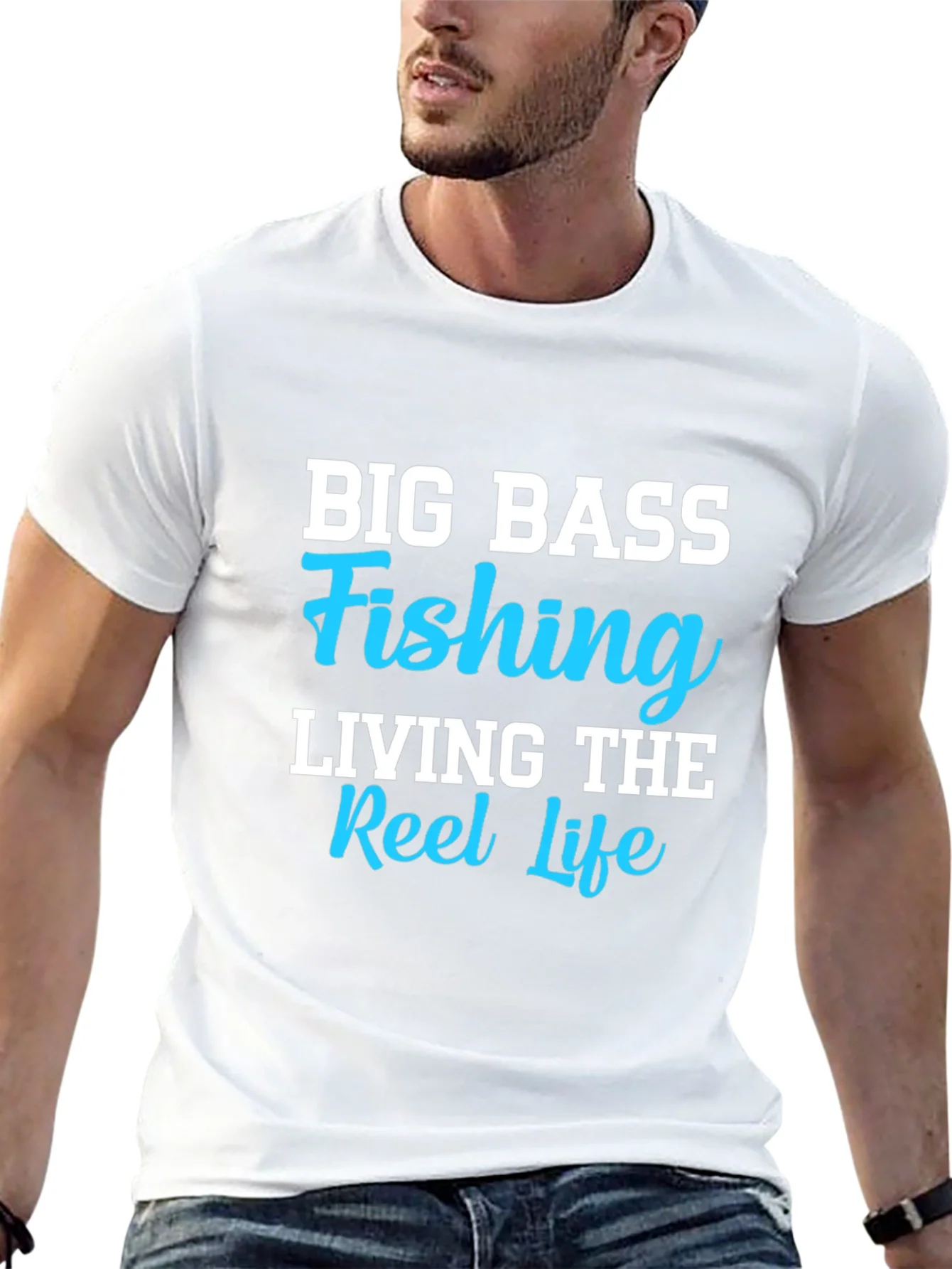 Big Bass Fishing T-Shirt - Reel Life Tee
