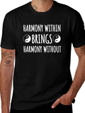 Harmony Within T-Shirt - Yin Yang Graphic Tee