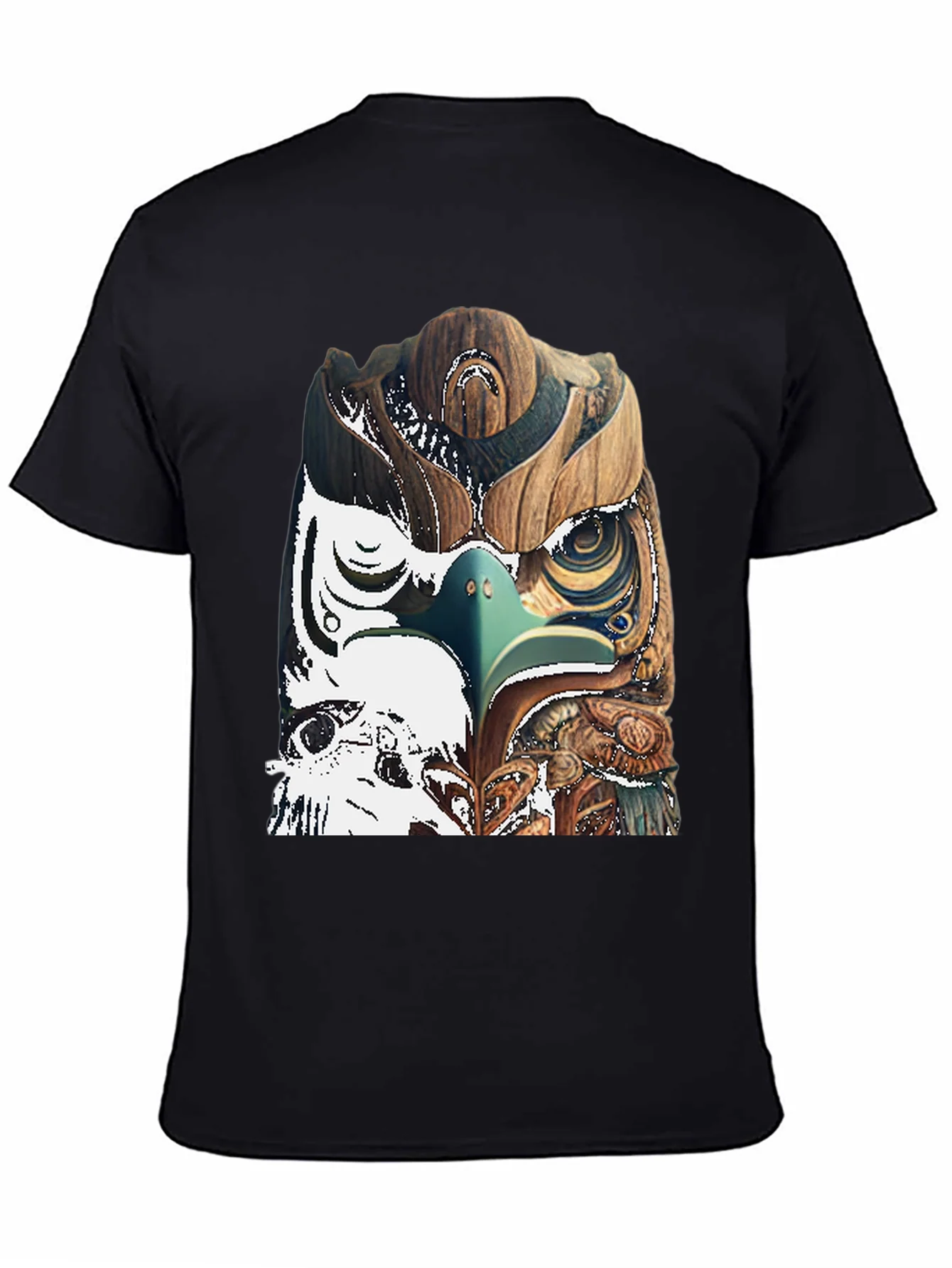Wood Owl Graphic Tee - Unique Nature Style