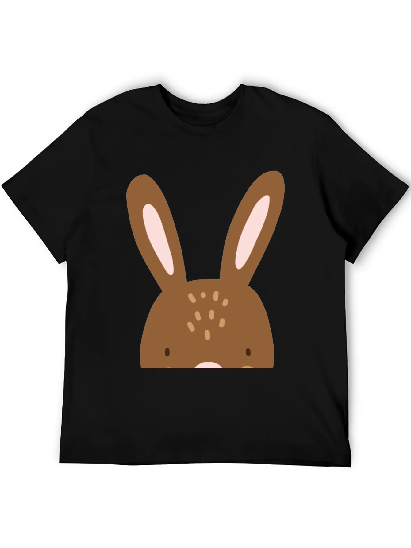 Bunny Graphic Black T-Shirt - Easter Ready!