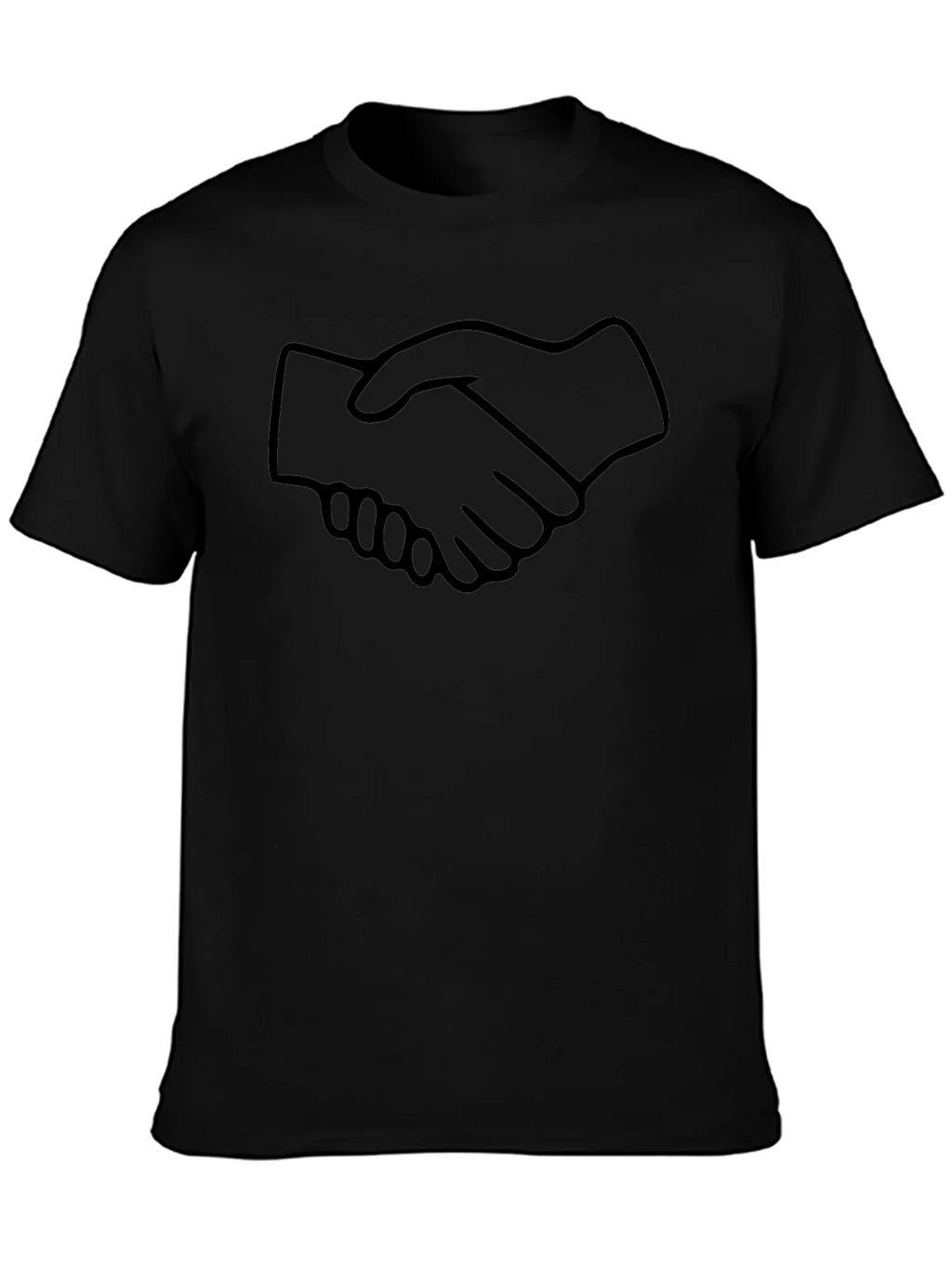 Handshake Graphic Black T-Shirt