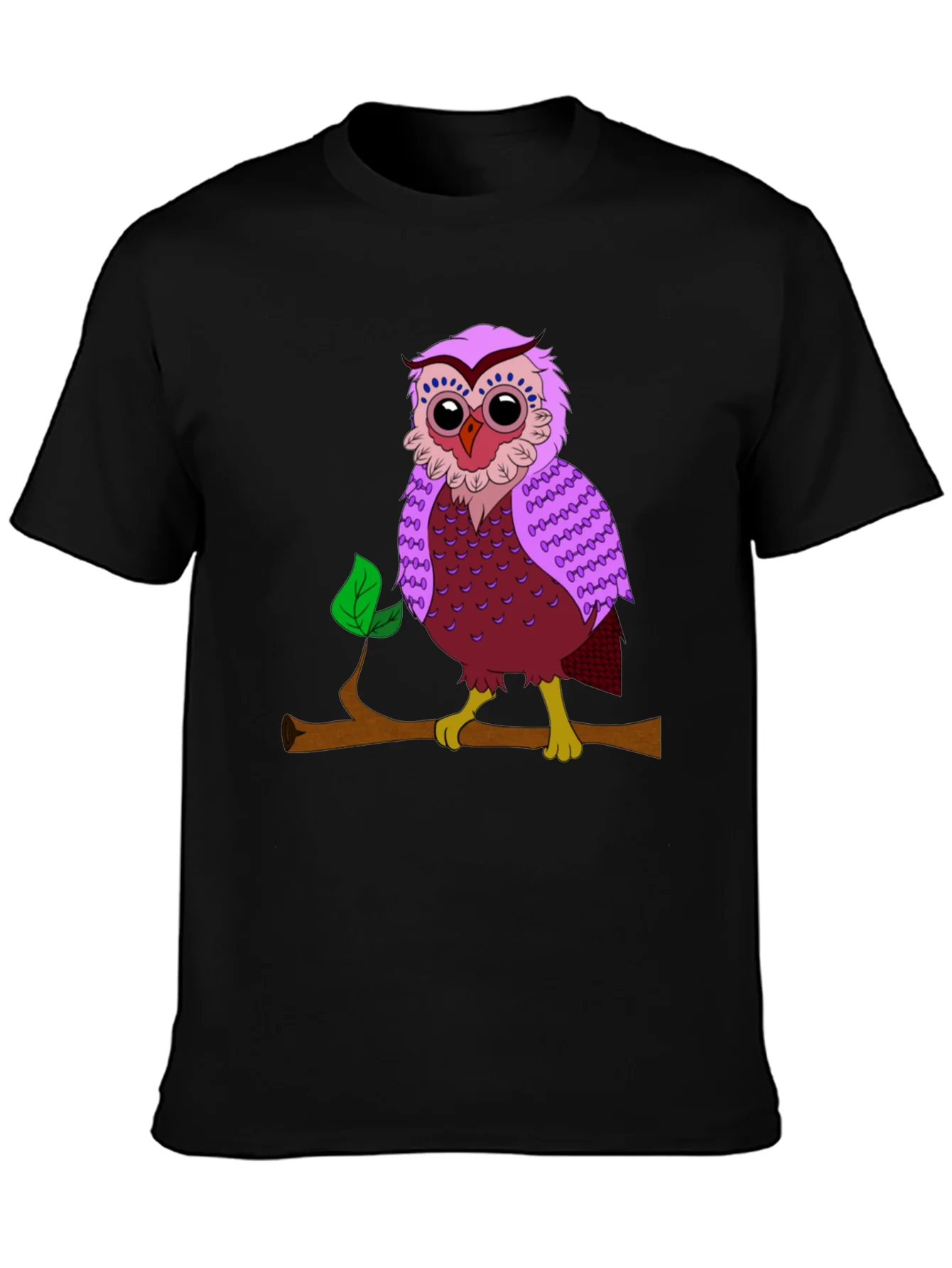 Owl on Branch Graphic T-Shirt